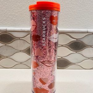 SOLD Starbucks Lips & Heart Tumbler Valentines
